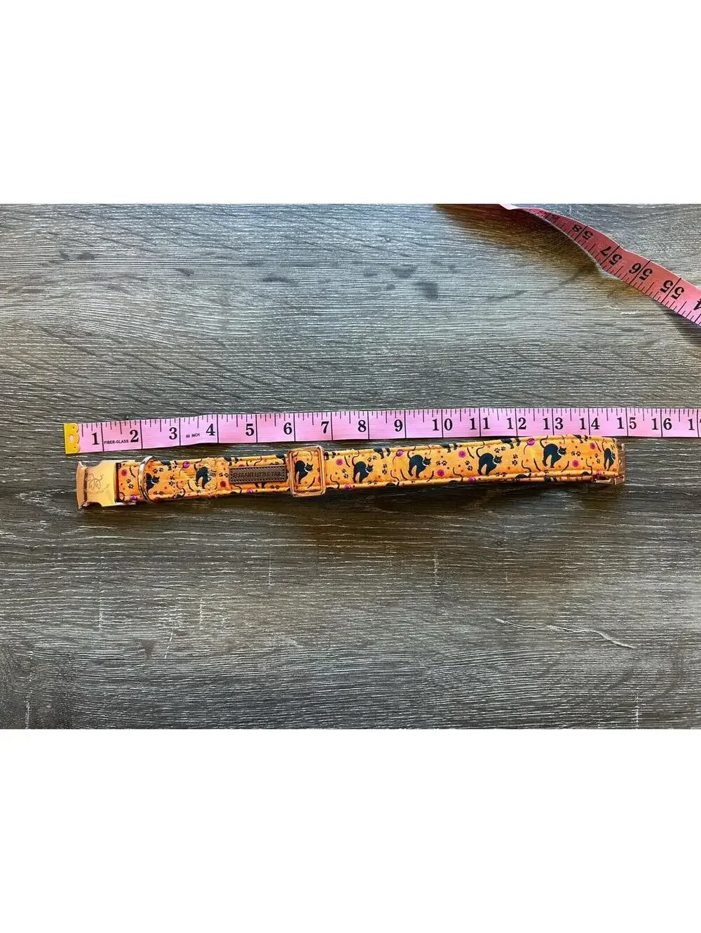 Elegant Little Tail Halloween Black Cat Dog Collar